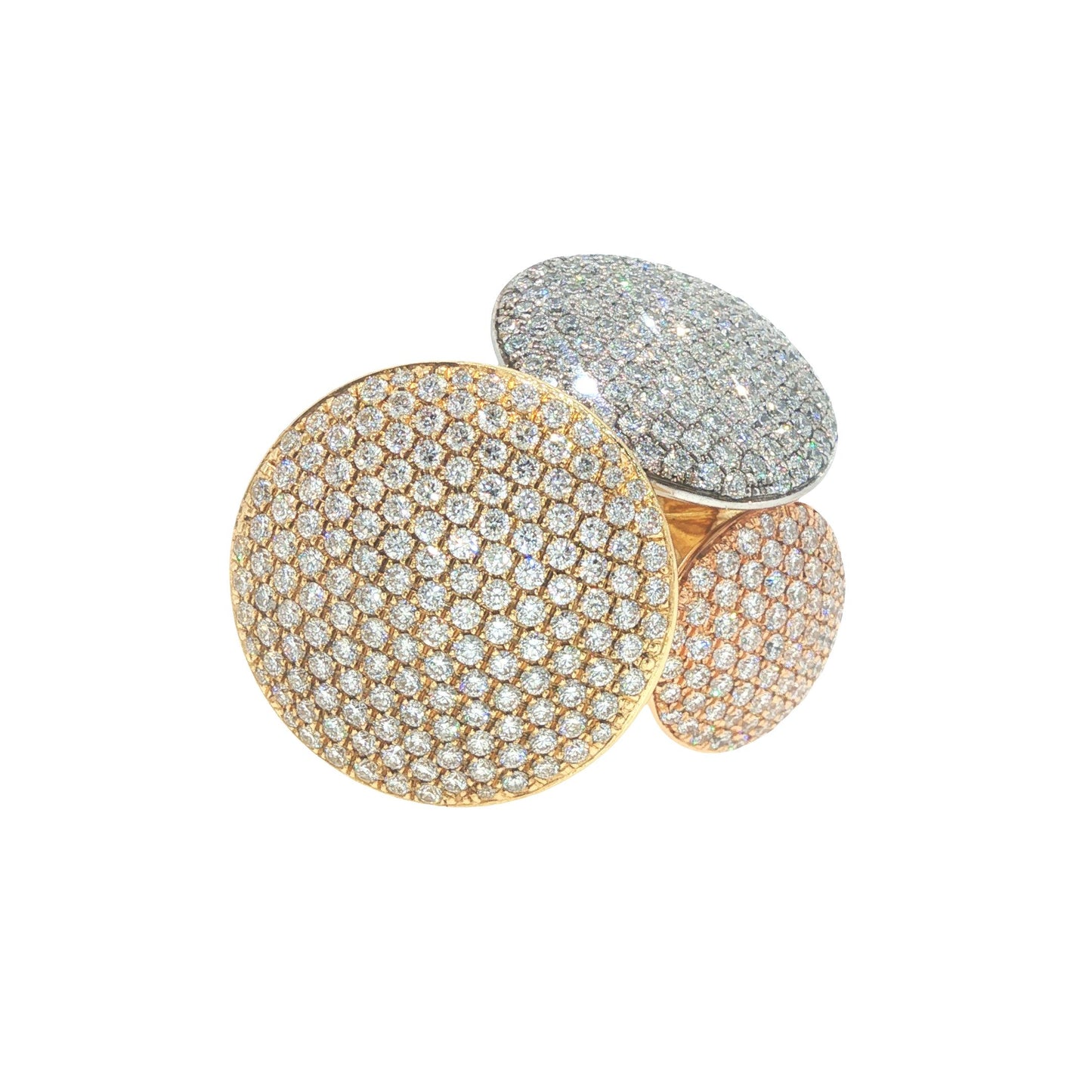 Cartier France Diamond Pave Disc Ring