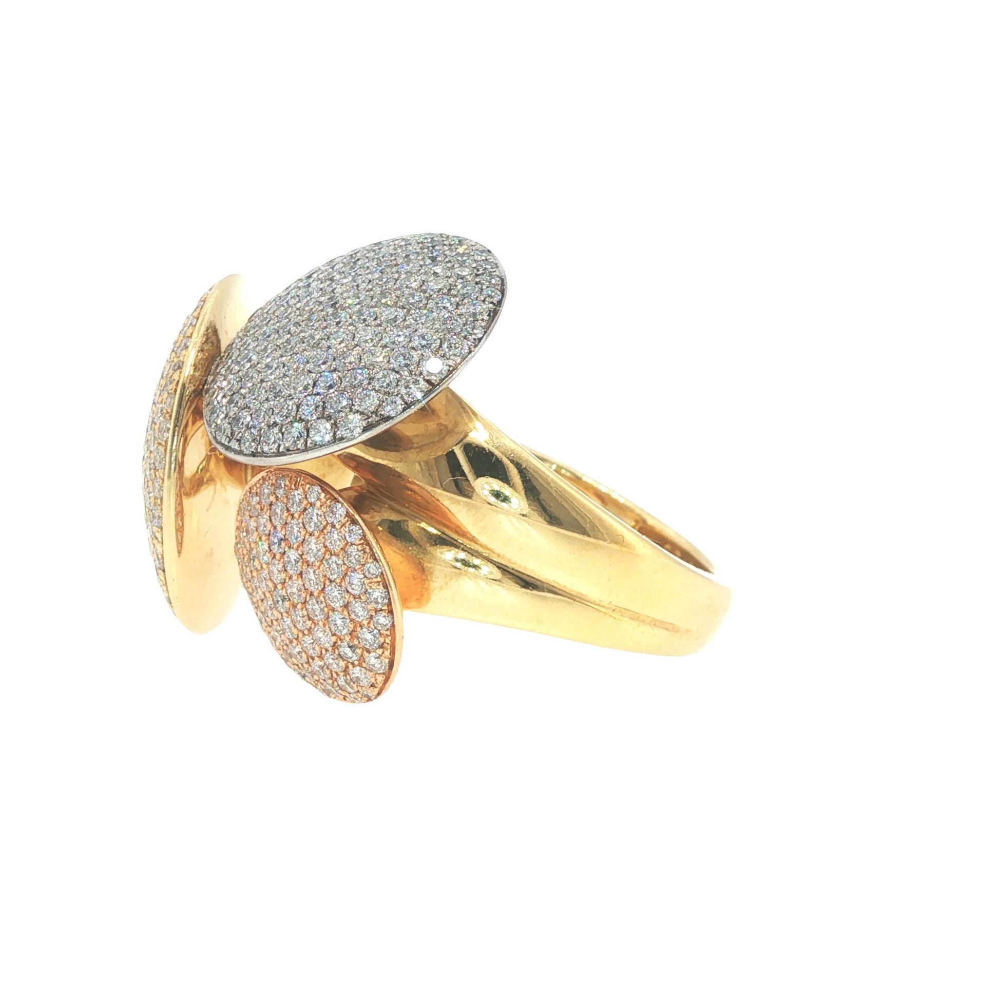 Cartier France Diamond Pave Disc Ring