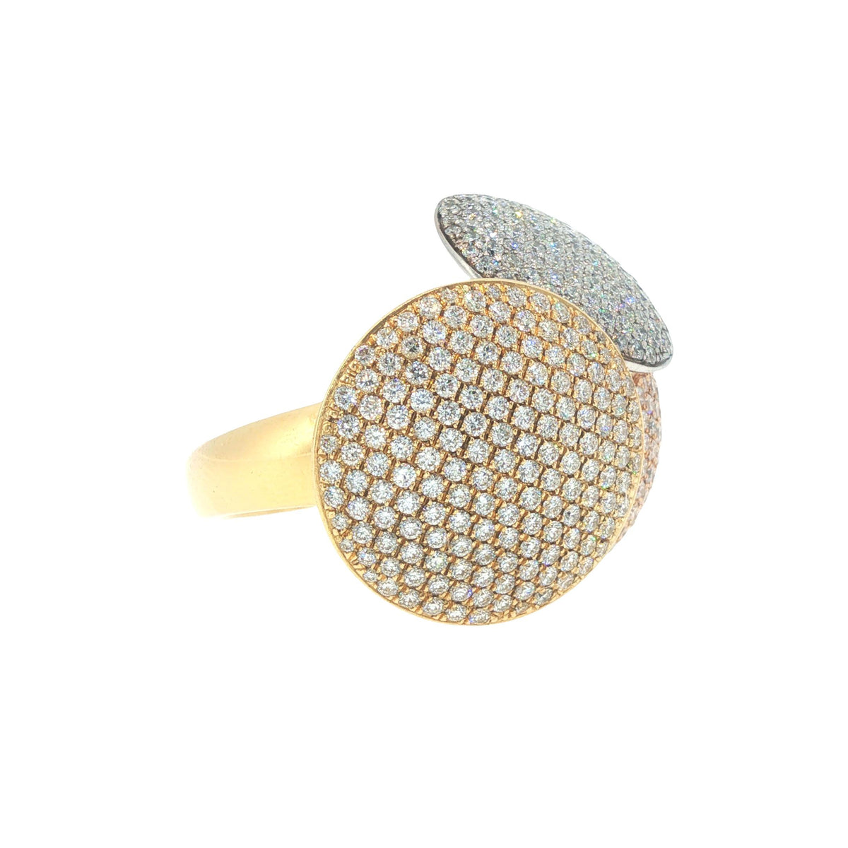Cartier France Diamond Pave Disc Ring