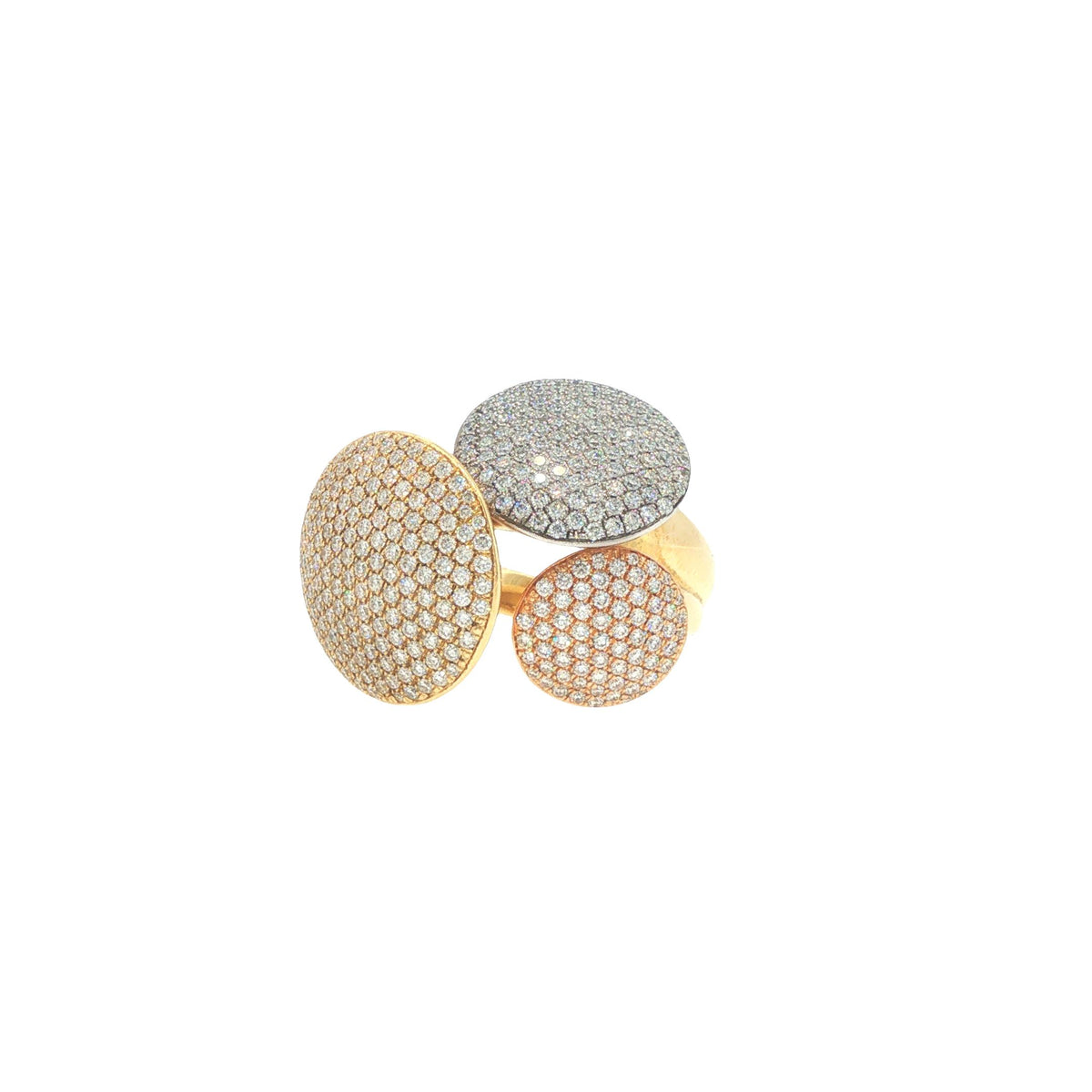 Cartier France Diamond Pave Disc Ring