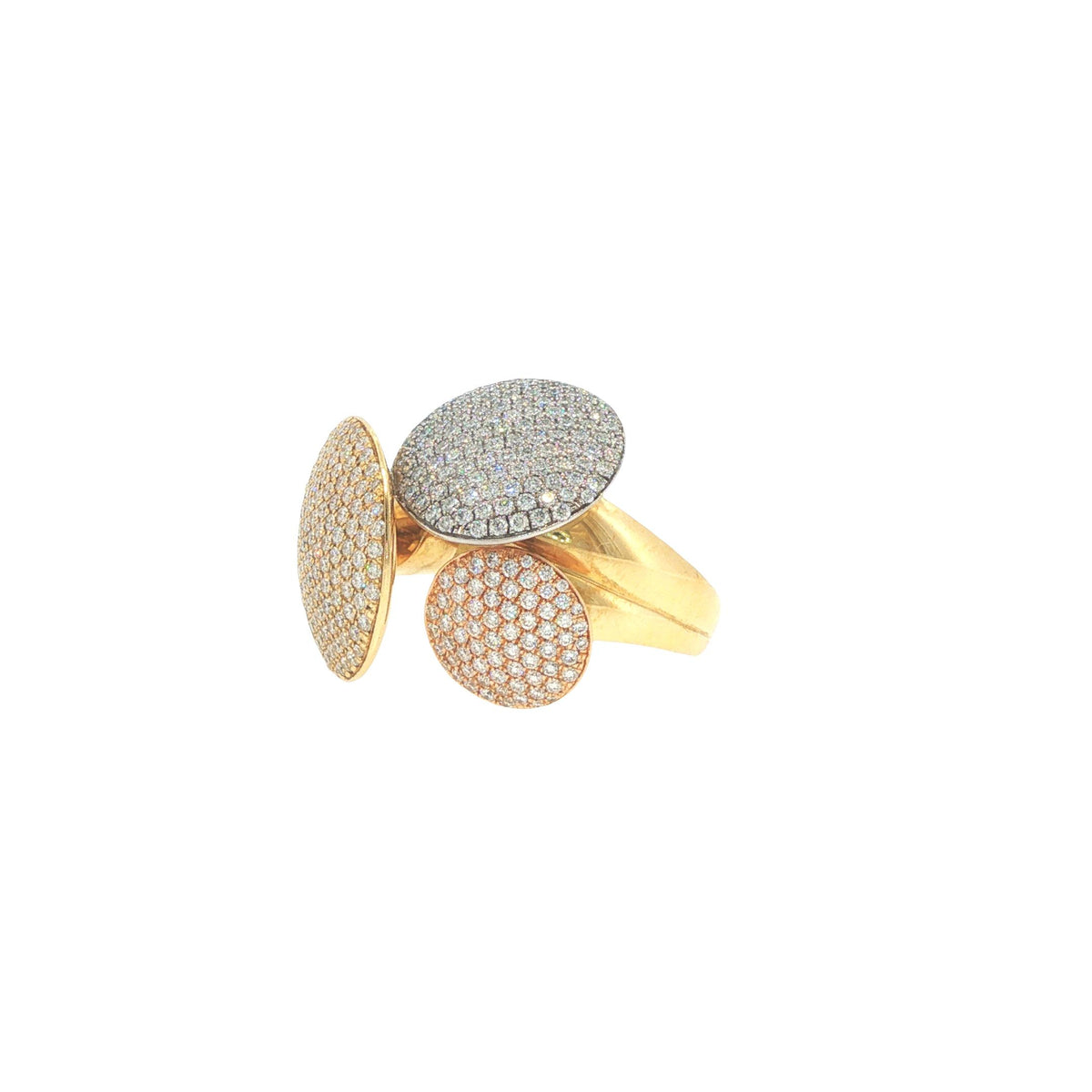 Cartier France Diamond Pave Disc Ring