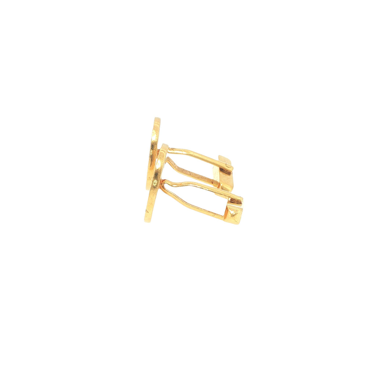 Bulgari 18K Gold & Black Onyx Circular Cufflinks