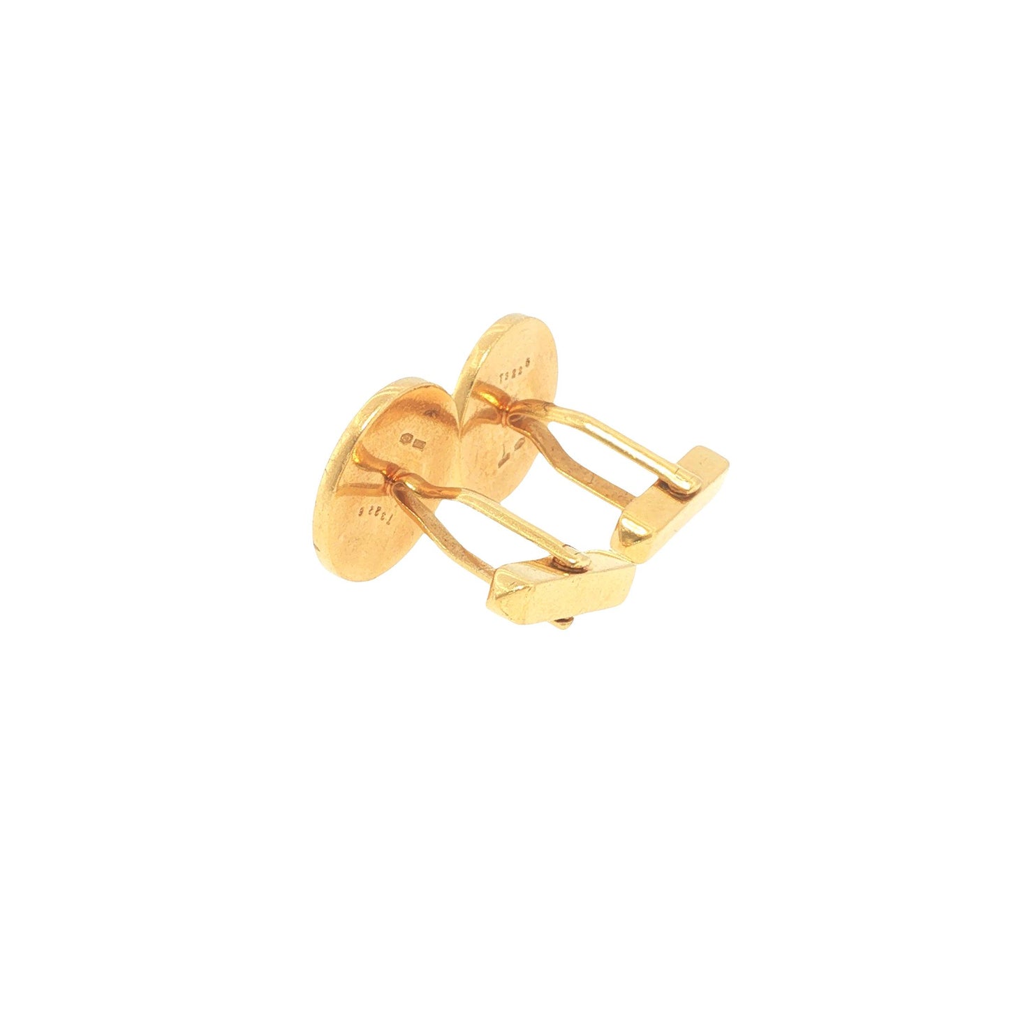 Bulgari 18K Gold & Black Onyx Circular Cufflinks