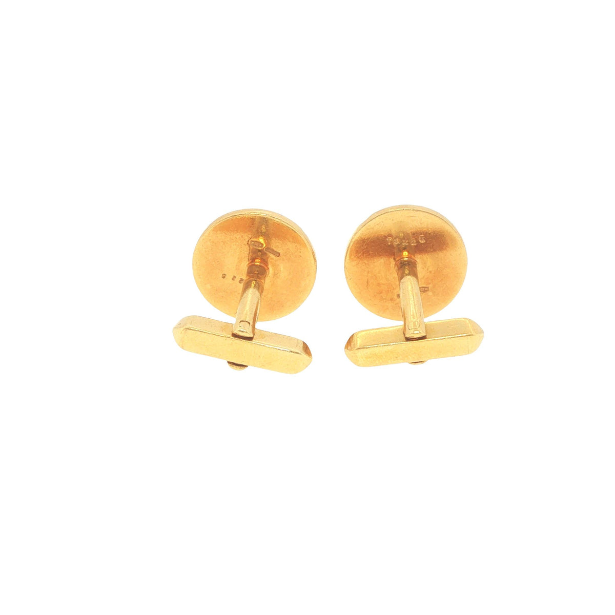 Bulgari 18K Gold & Black Onyx Circular Cufflinks