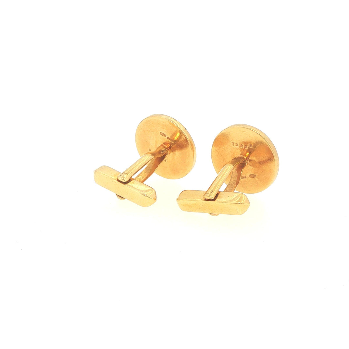 Bulgari 18K Gold & Black Onyx Circular Cufflinks