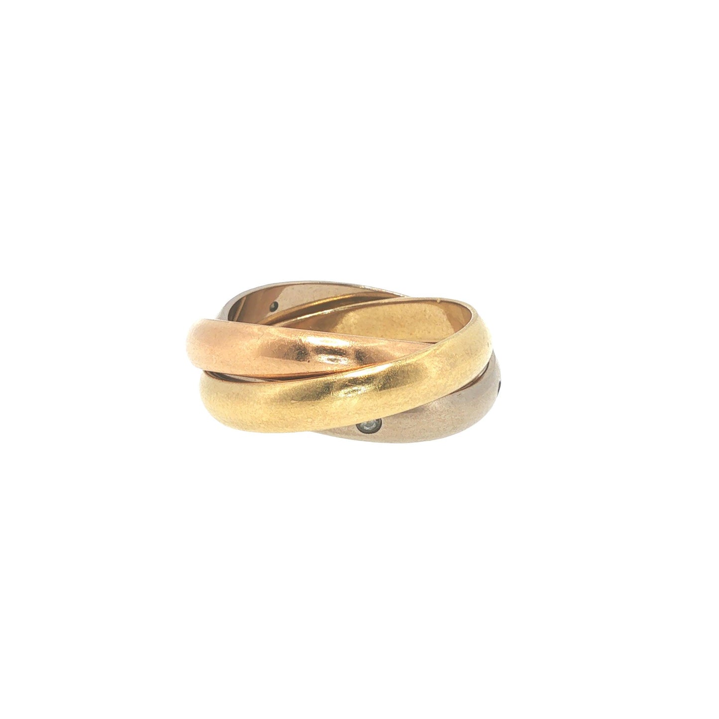 Cartier 18K Gold Trinity 5-Diamond Ring
