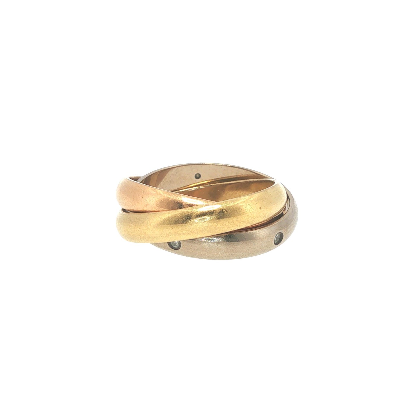 Cartier 18K Gold Trinity 5-Diamond Ring