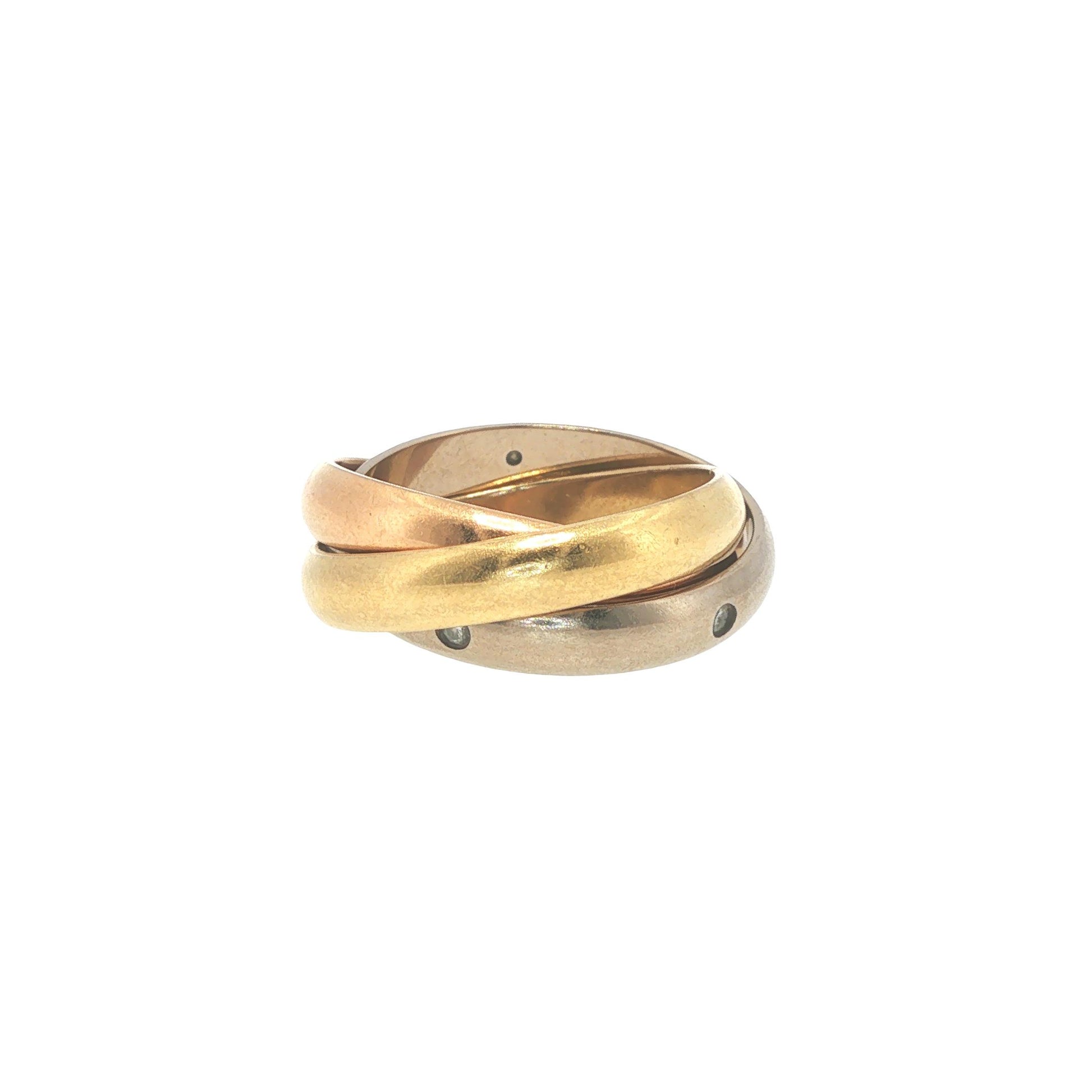 Cartier 18K Gold Trinity 5-Diamond Ring