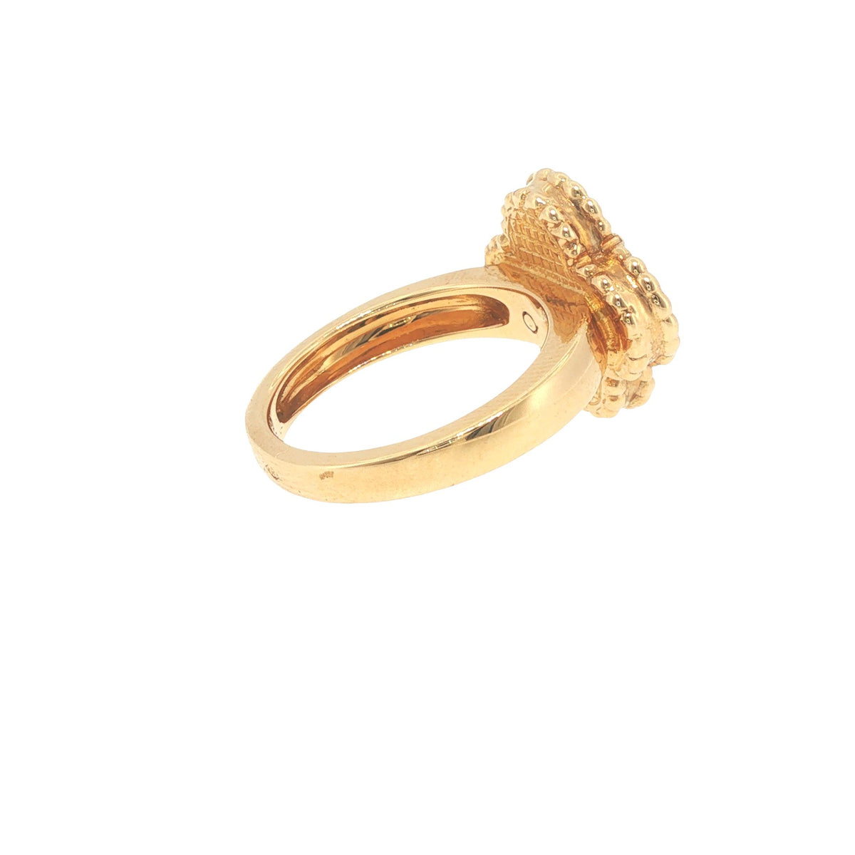 VCA 18K Gold  Alhambra Pearl Diamond Ring