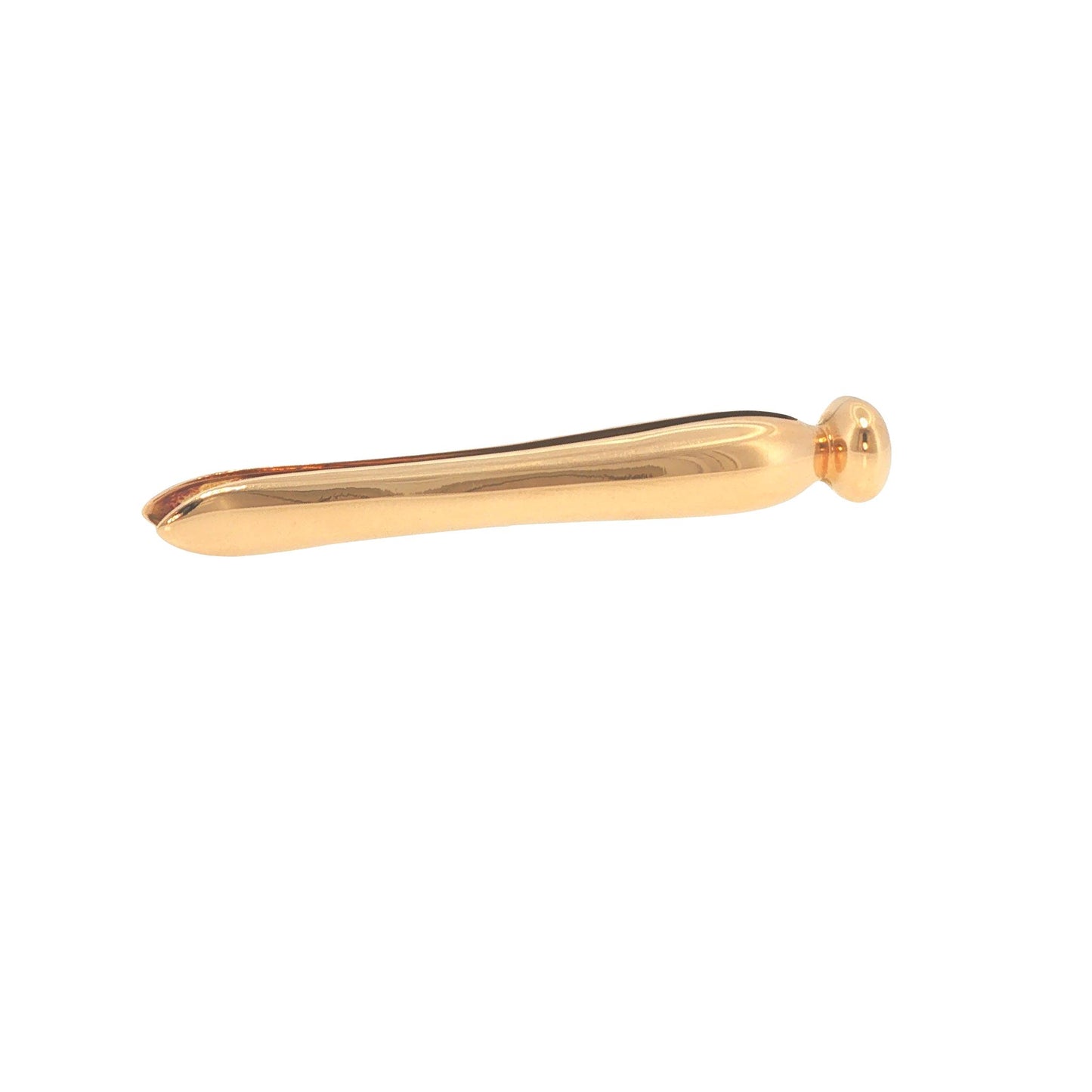 1940s Cartier Retro 14K Gold Clothespin-Form Dress Clip