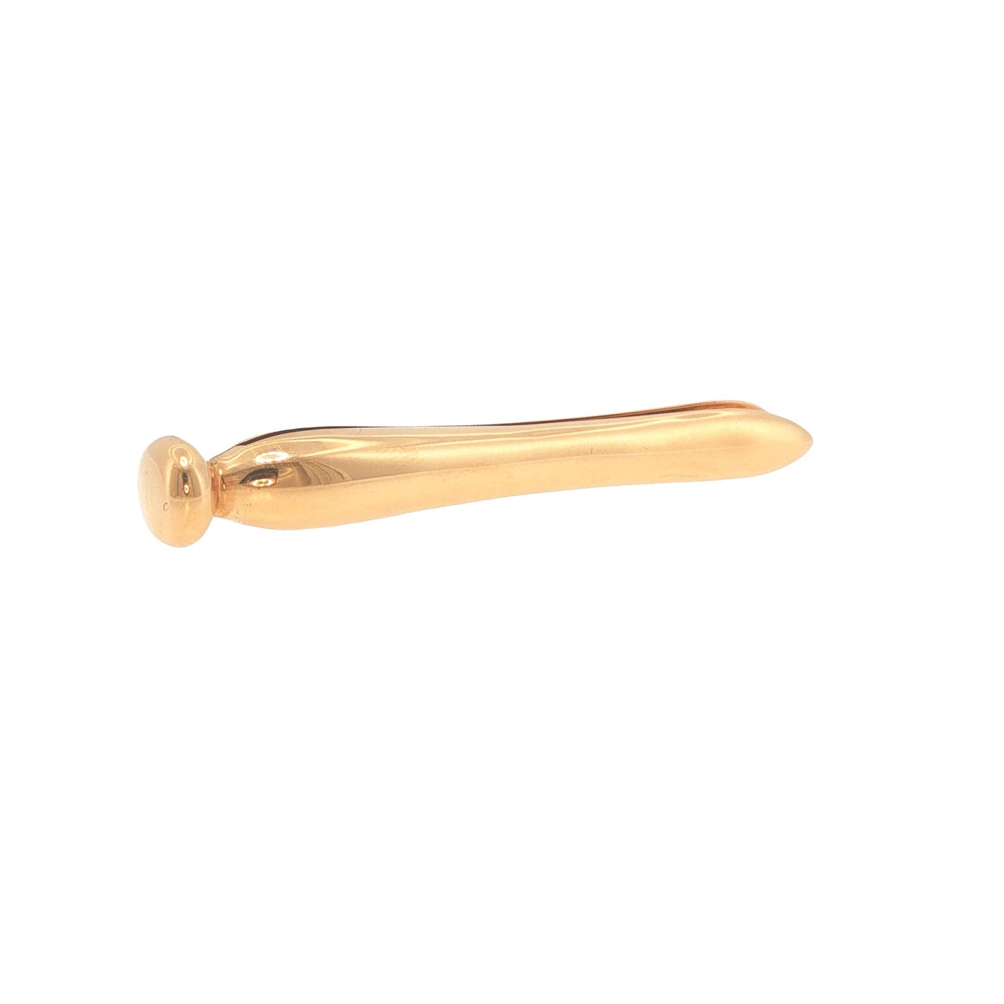 1940s Cartier Retro 14K Gold Clothespin-Form Dress Clip