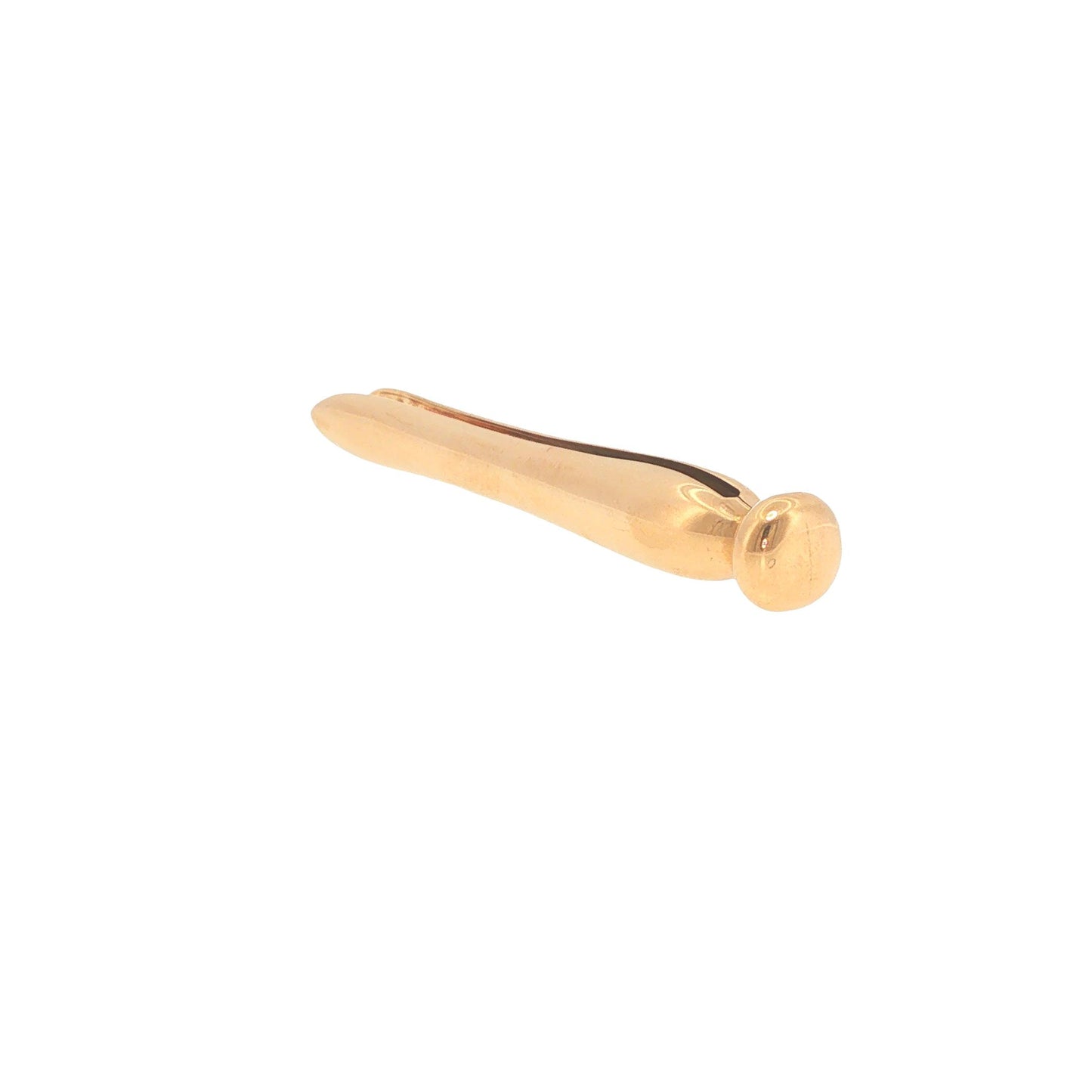 1940s Cartier Retro 14K Gold Clothespin-Form Dress Clip