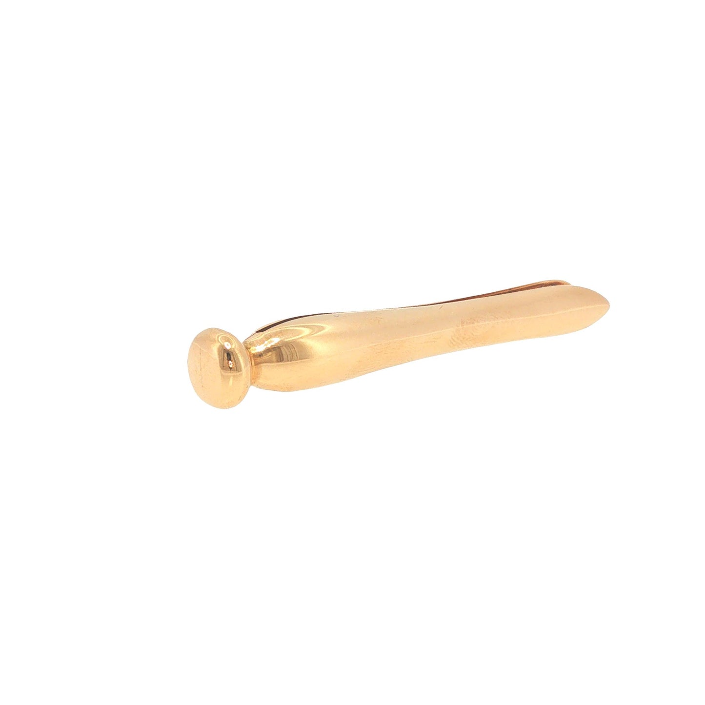 1940s Cartier Retro 14K Gold Clothespin-Form Dress Clip