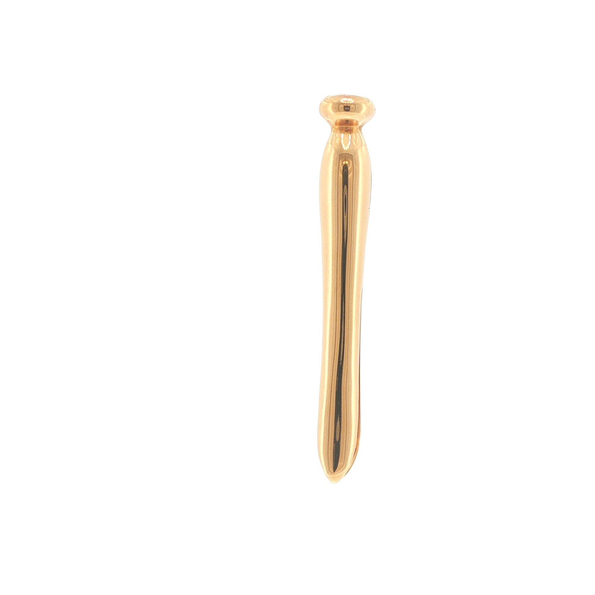 1940s Cartier Retro 14K Gold Clothespin-Form Dress Clip