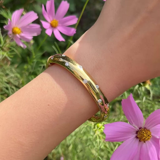 Tiffany & Co Etoile 18K Gold & Platinum Diamond Bracelet
