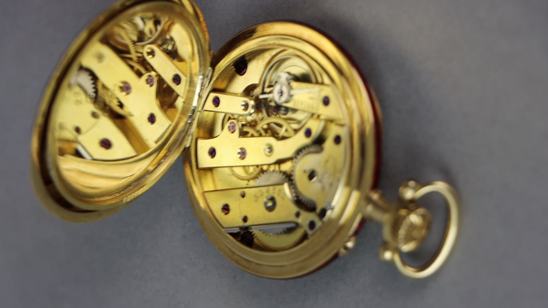 18K Gold Vacheron & Constantin Geneve Enamel Pocket Watch