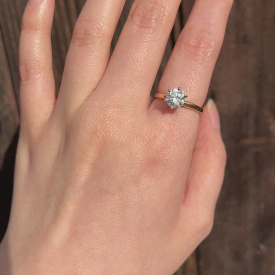 Vintage 14K Gold Diamond Ring