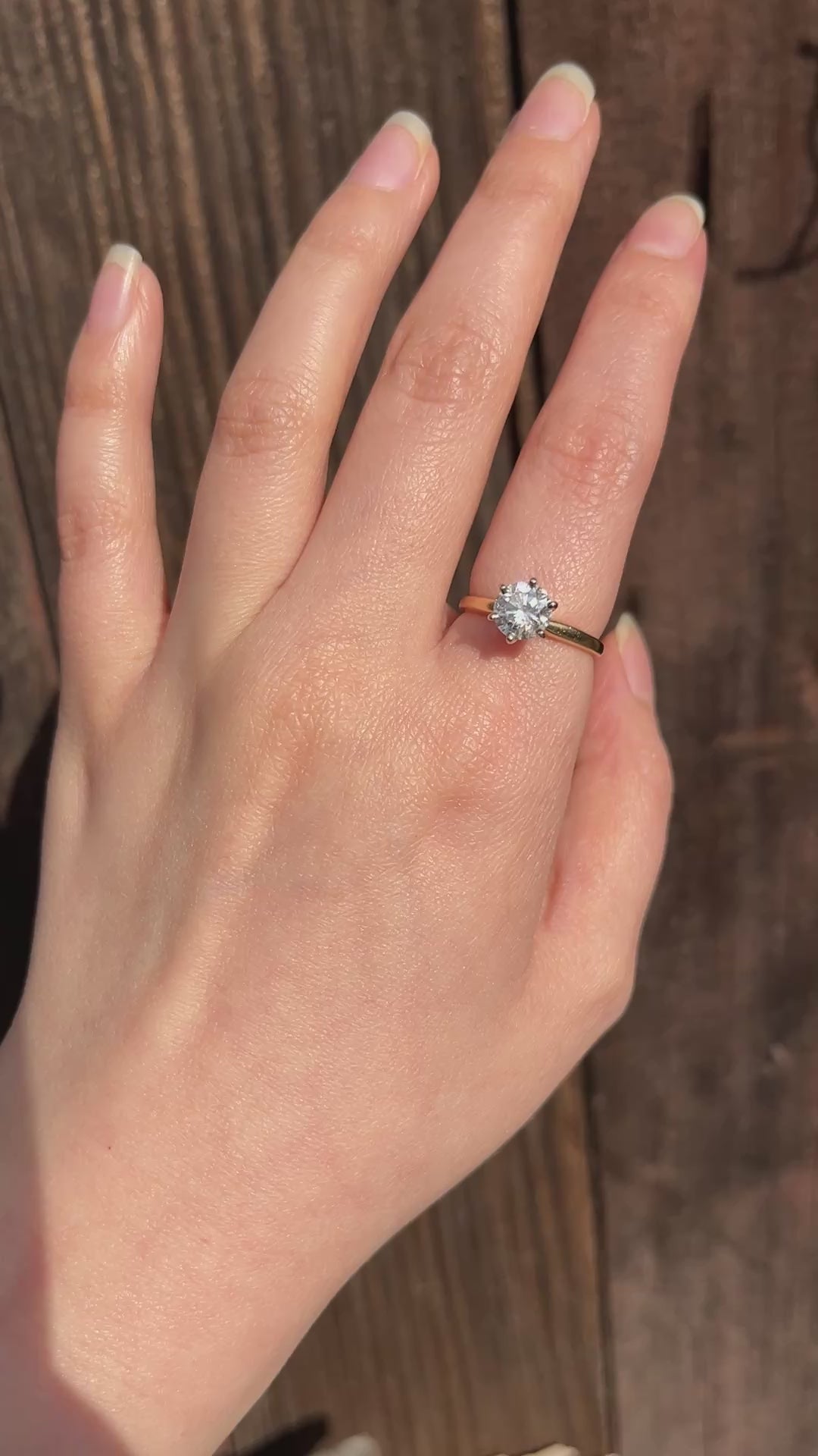 Vintage 14K Gold Diamond Ring
