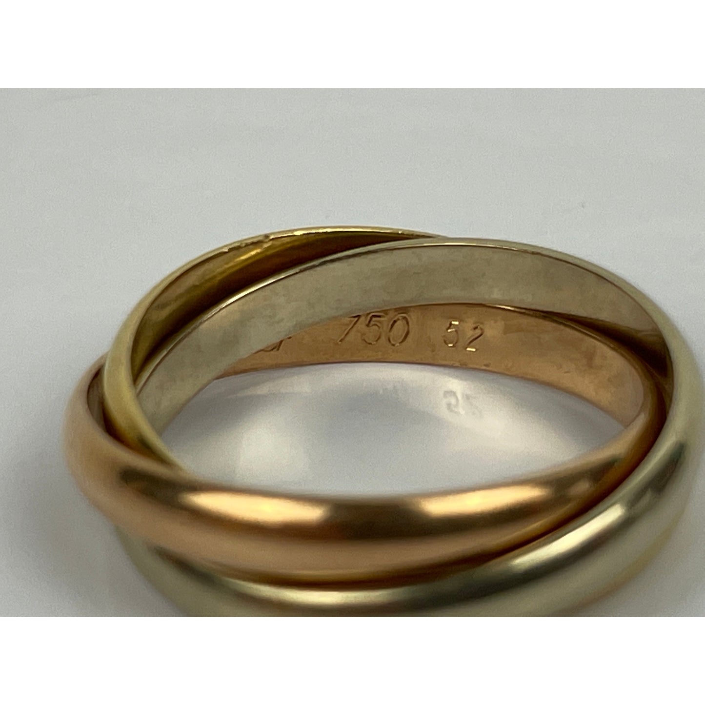 Vintage Cartier Trinity 18k Gold Ring
