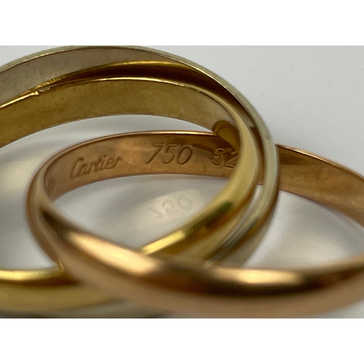 Vintage Cartier Trinity 18k Gold Ring