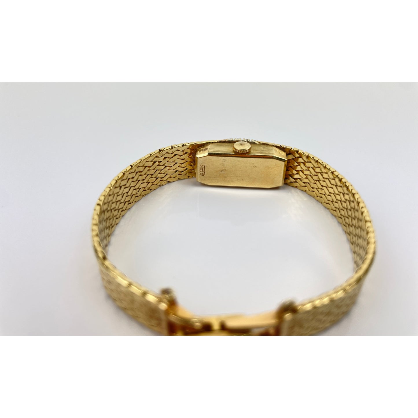 Vintage Ebel 14k Gold Diamond Watch Bracelet