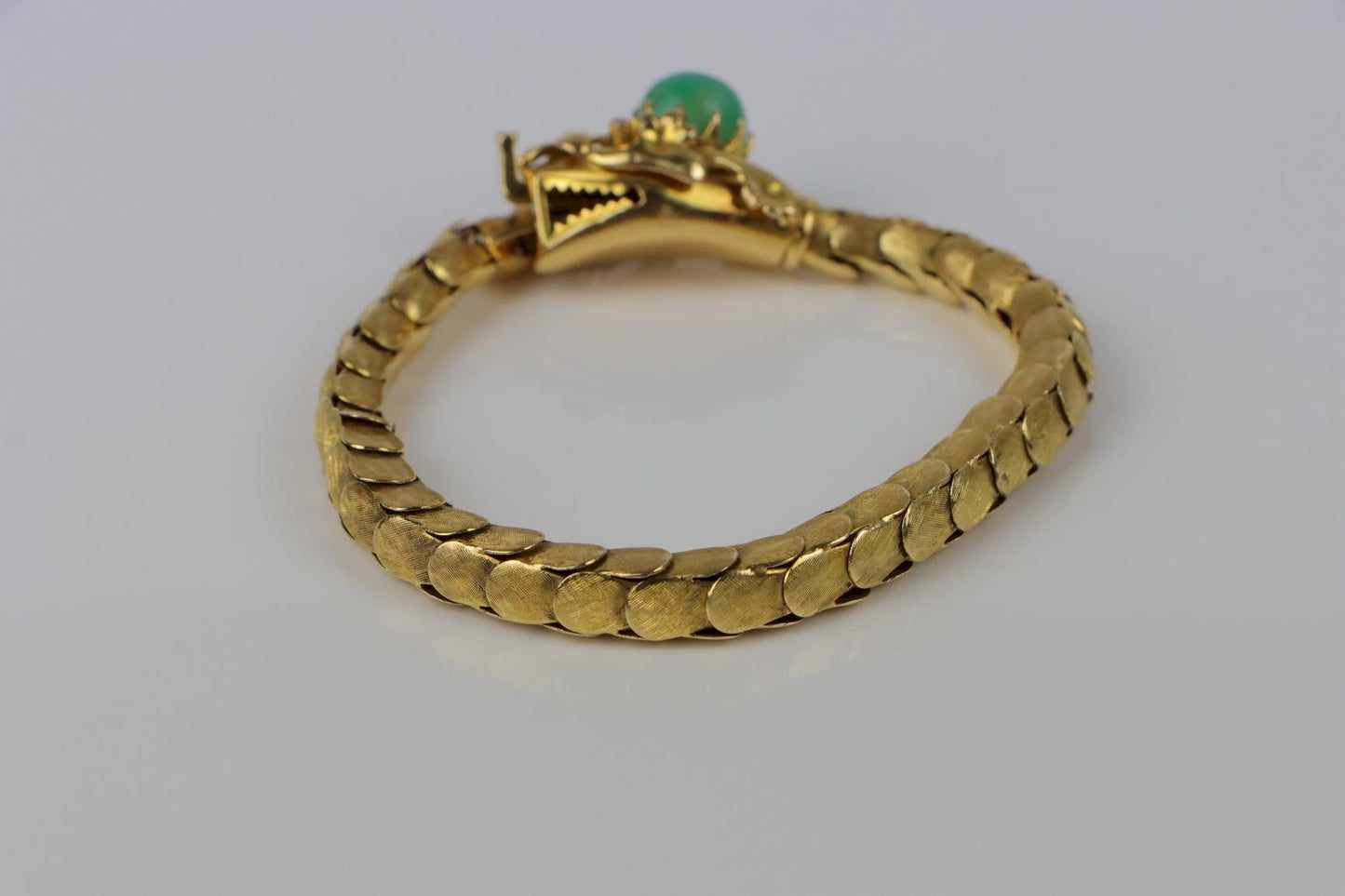 Vintage 18K Gold Reticulated Snake Bracelet