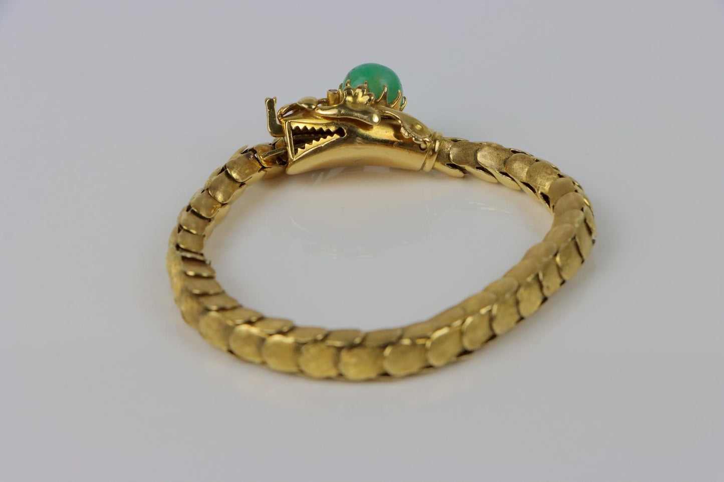 Vintage 18K Gold Reticulated Snake Bracelet