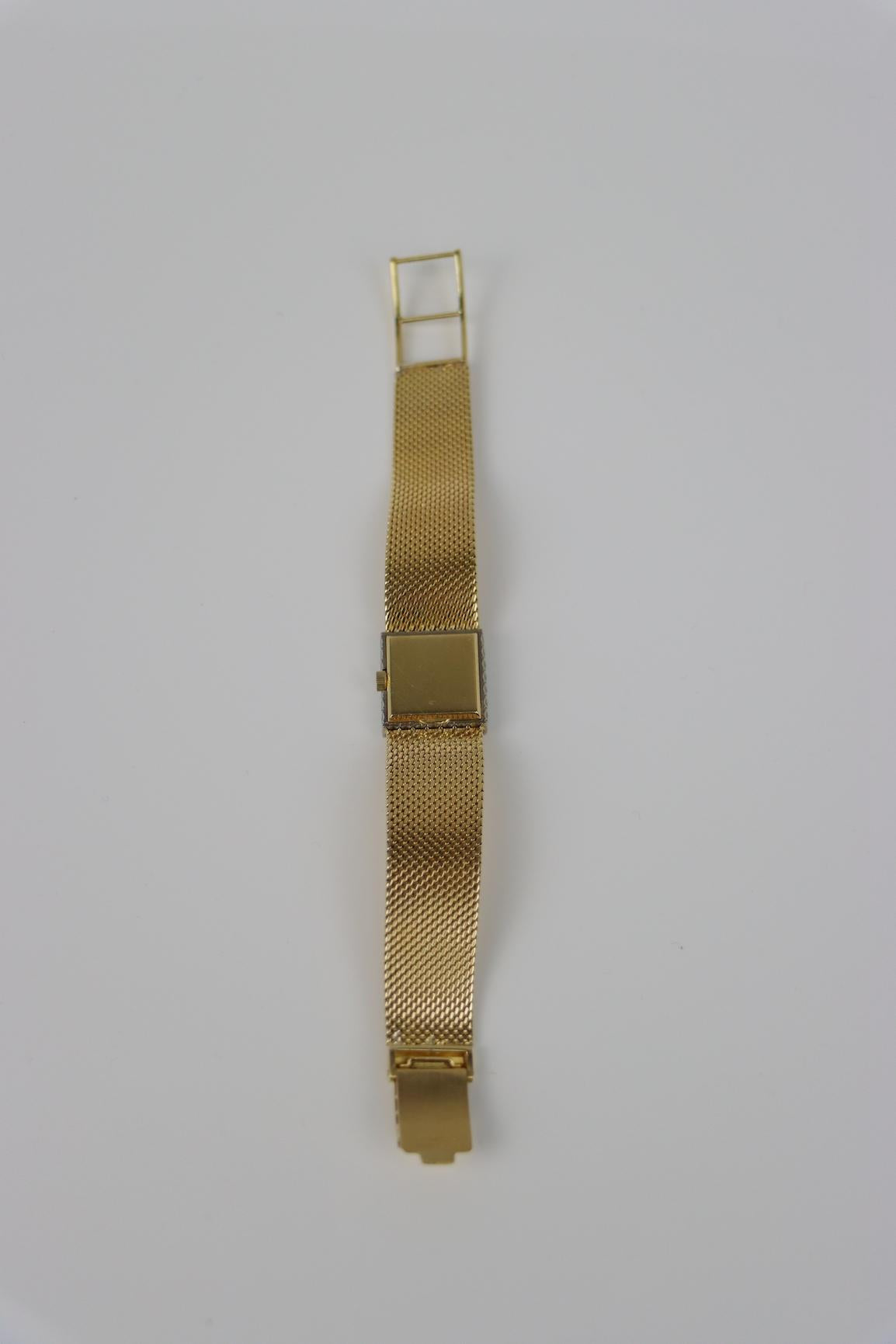 Patek Philippe 18K Gold Diamond Ladies Watch Bracelet