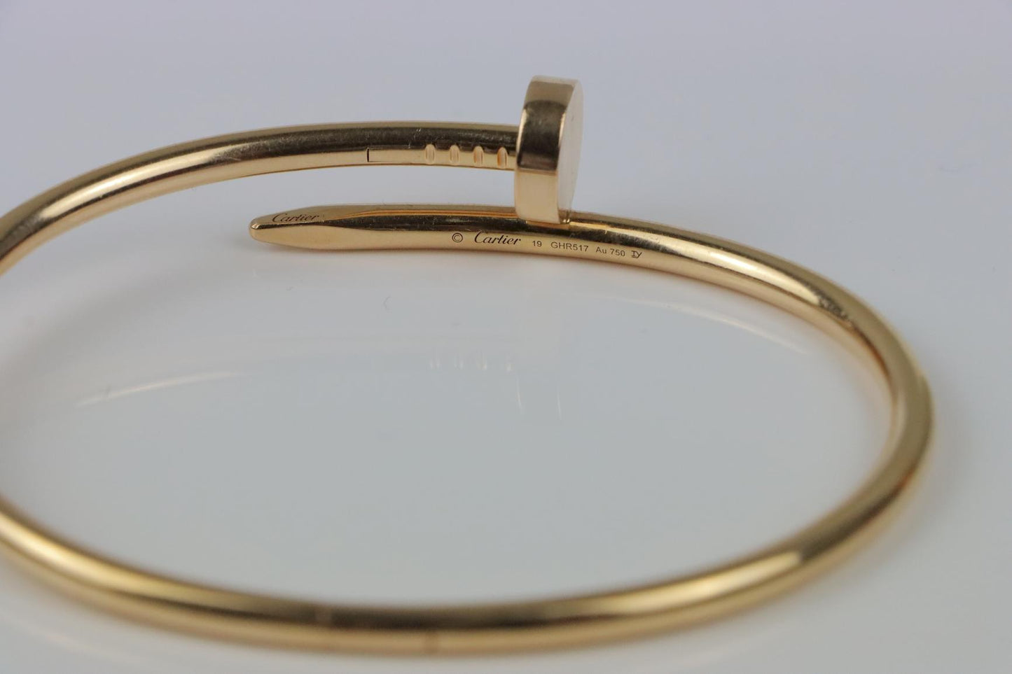 Cartier Rose Gold Juste Un Clou Nail Bracelet SIZE 19