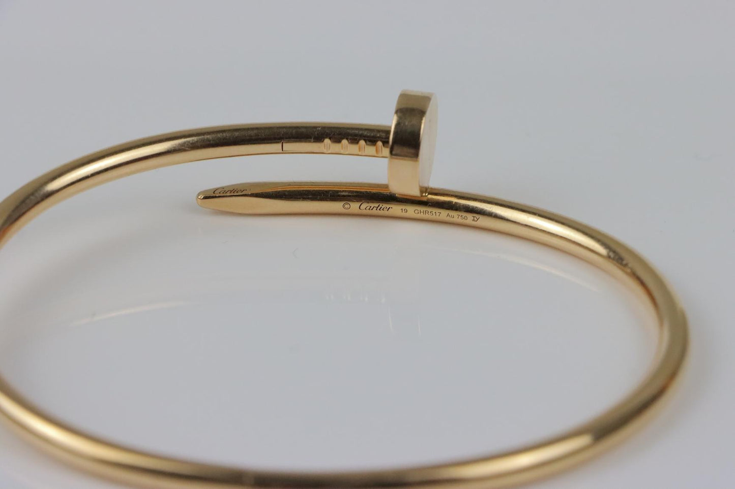 Cartier Rose Gold Juste Un Clou Nail Bracelet SIZE 19