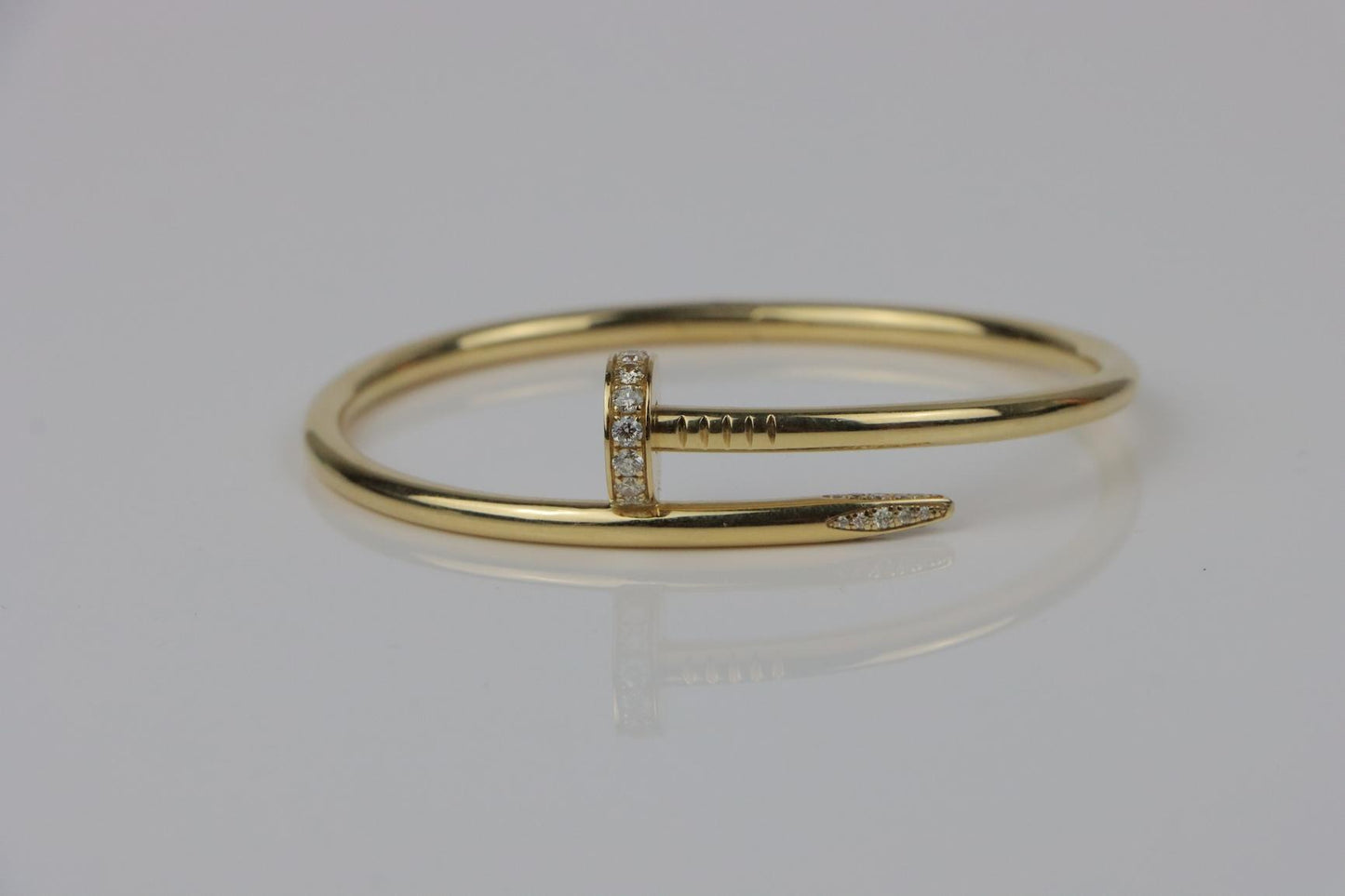 Cartier 18K Gold & Diamond Juste Un Clou Nail Bracelet