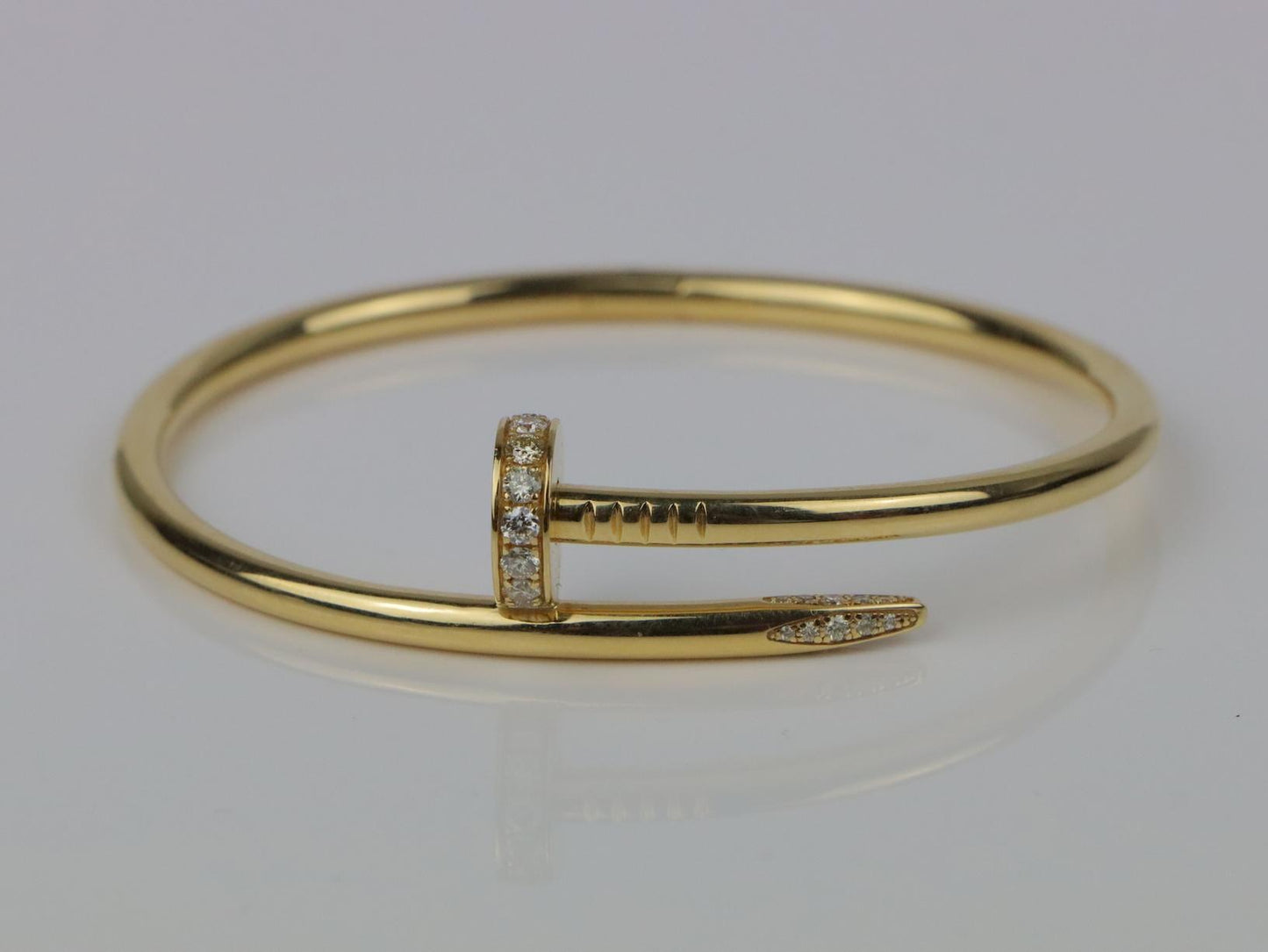 Cartier 18K Gold & Diamond Juste Un Clou Nail Bracelet