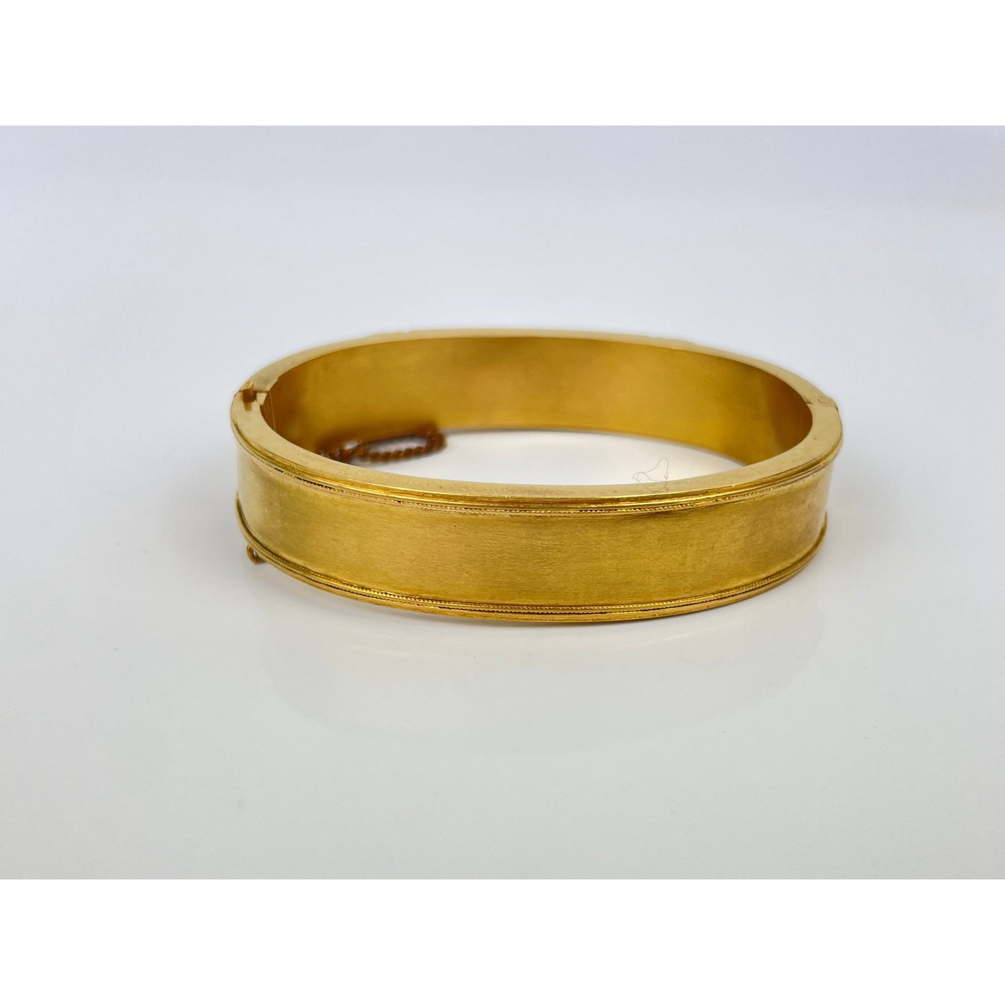 Victorian Etruscan Revival 14k Gold Cuff Bracelet