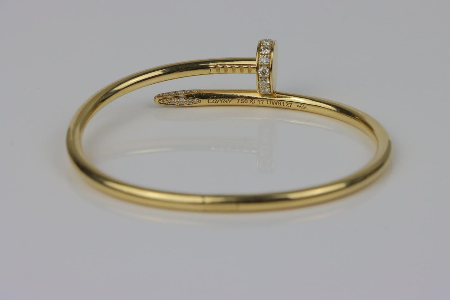 Cartier 18K Gold & Diamond Juste Un Clou Nail Bracelet