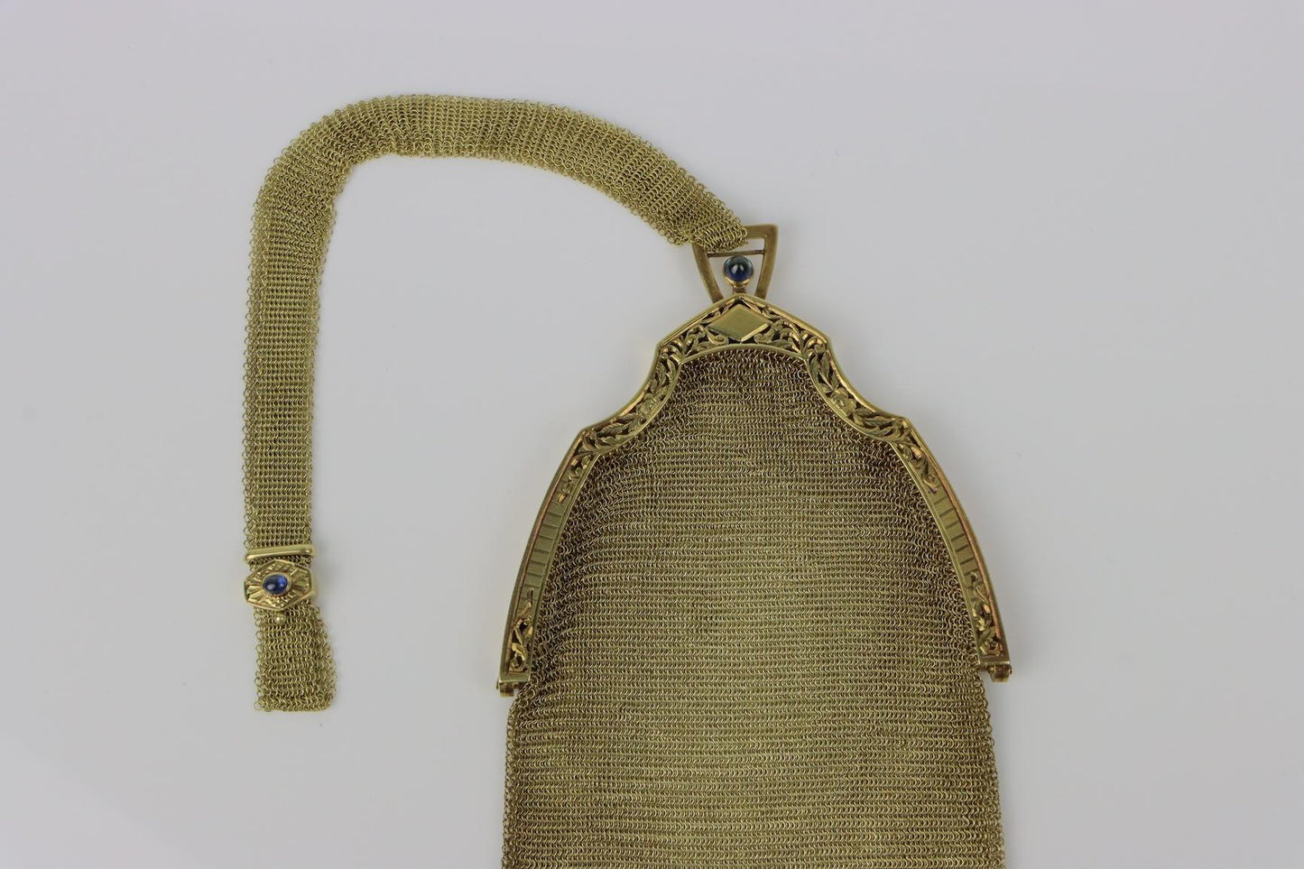 Rare Antique Tiffany & Co. 14K Gold Mesh Purse