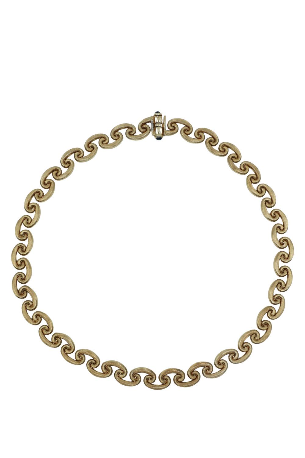Vintage Chiampesan 18K Gold Mariner Chain Necklace
