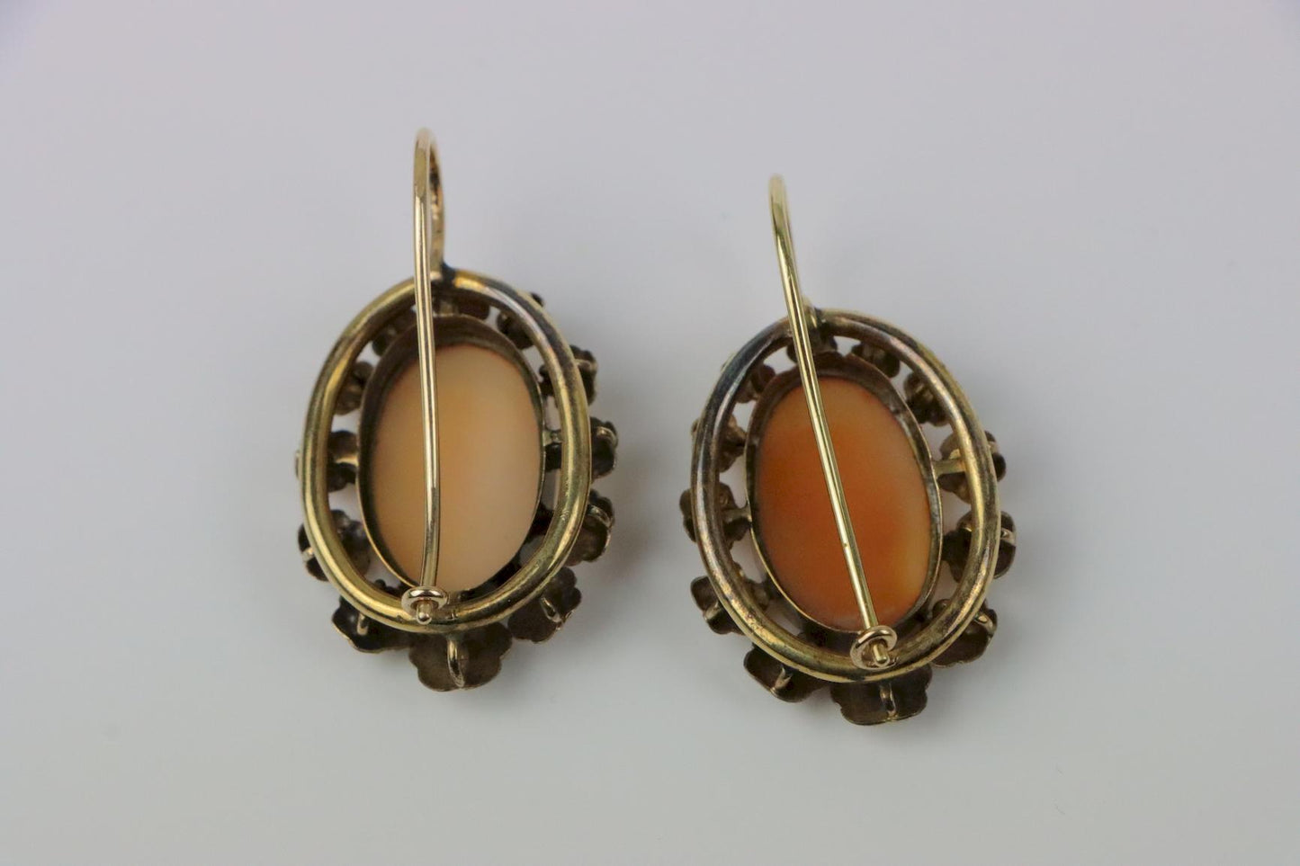 Antique 14K Gold Cameo Set