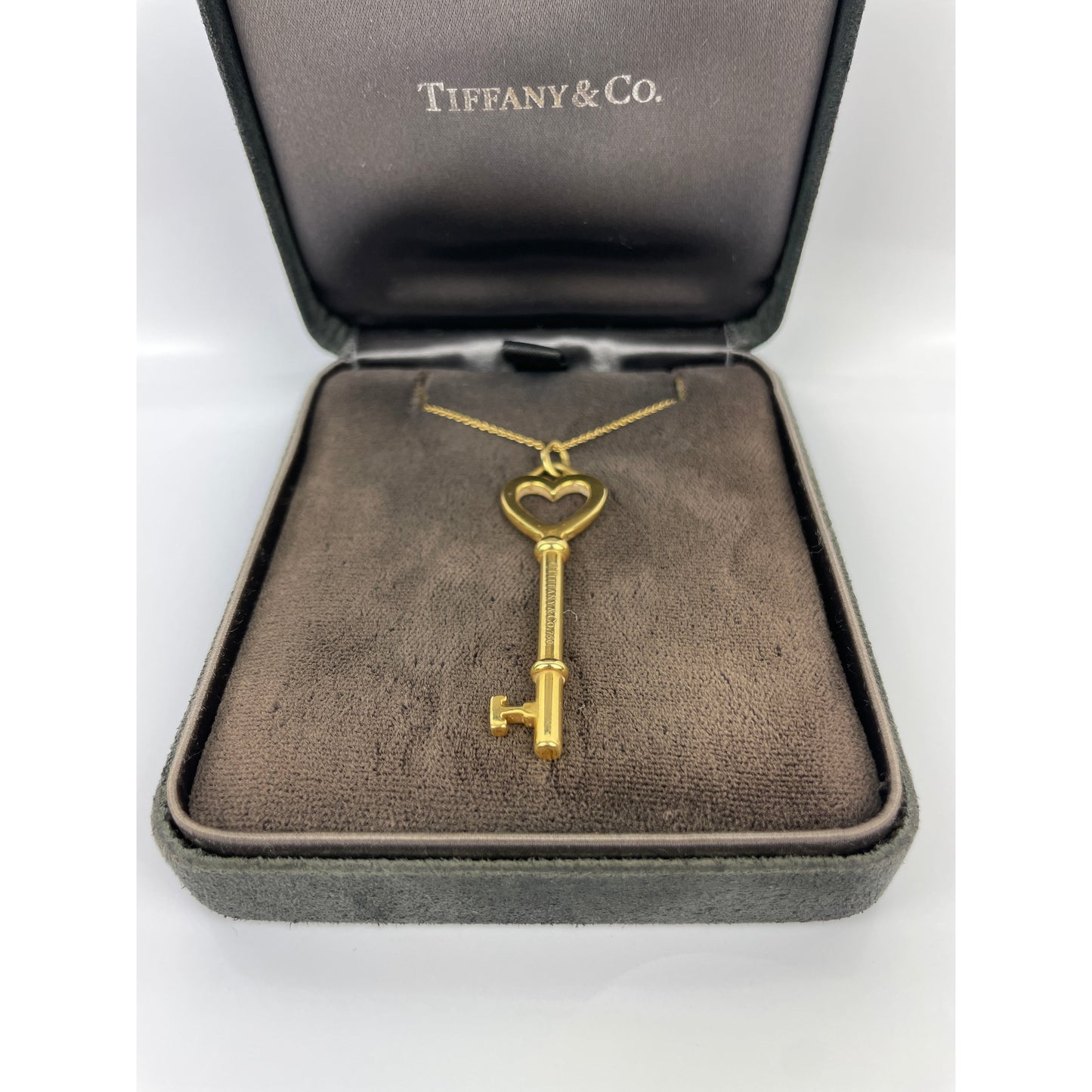Tiffany & Co. 18k Gold Key Necklace