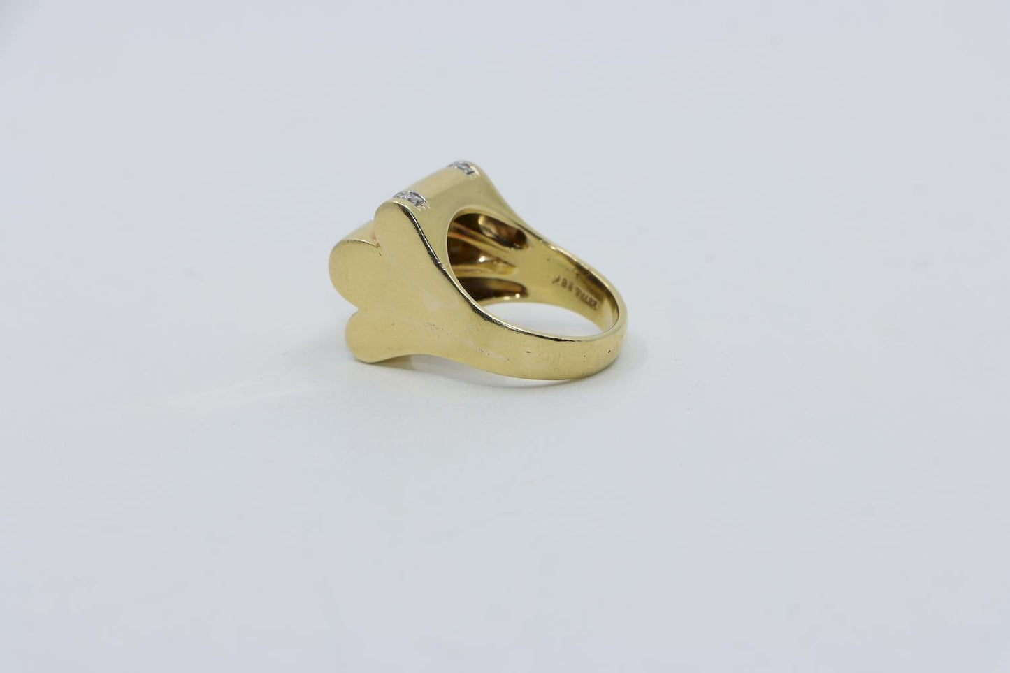 Van Cleef & Arpels Modernist Vintage 18K Gold Diamond Ring