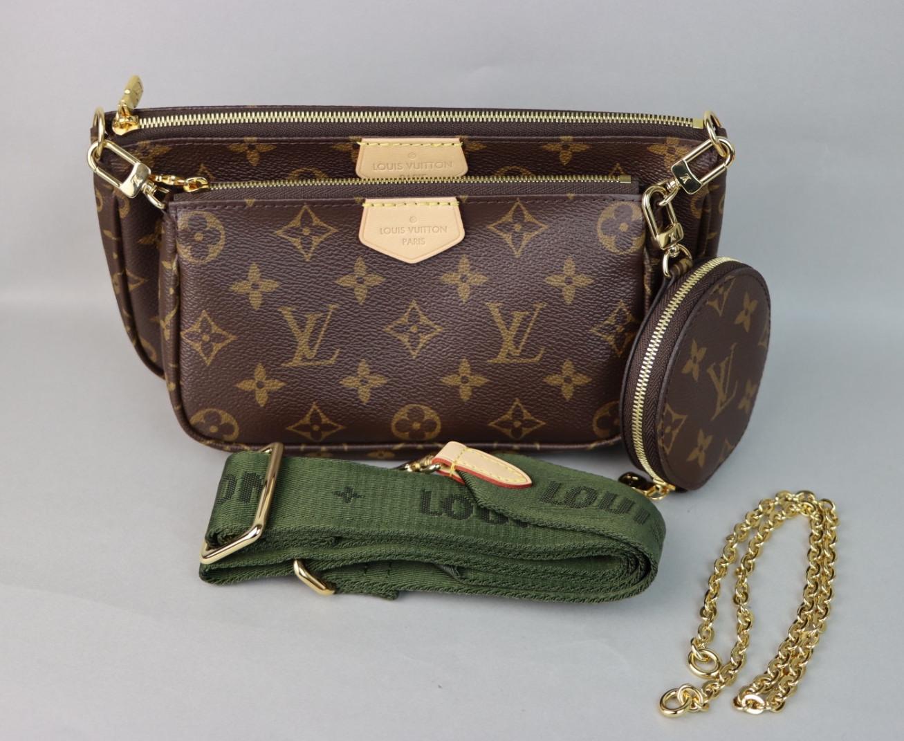 Louis Vuitton Multi Pochette Accessoires Monogram Kaki